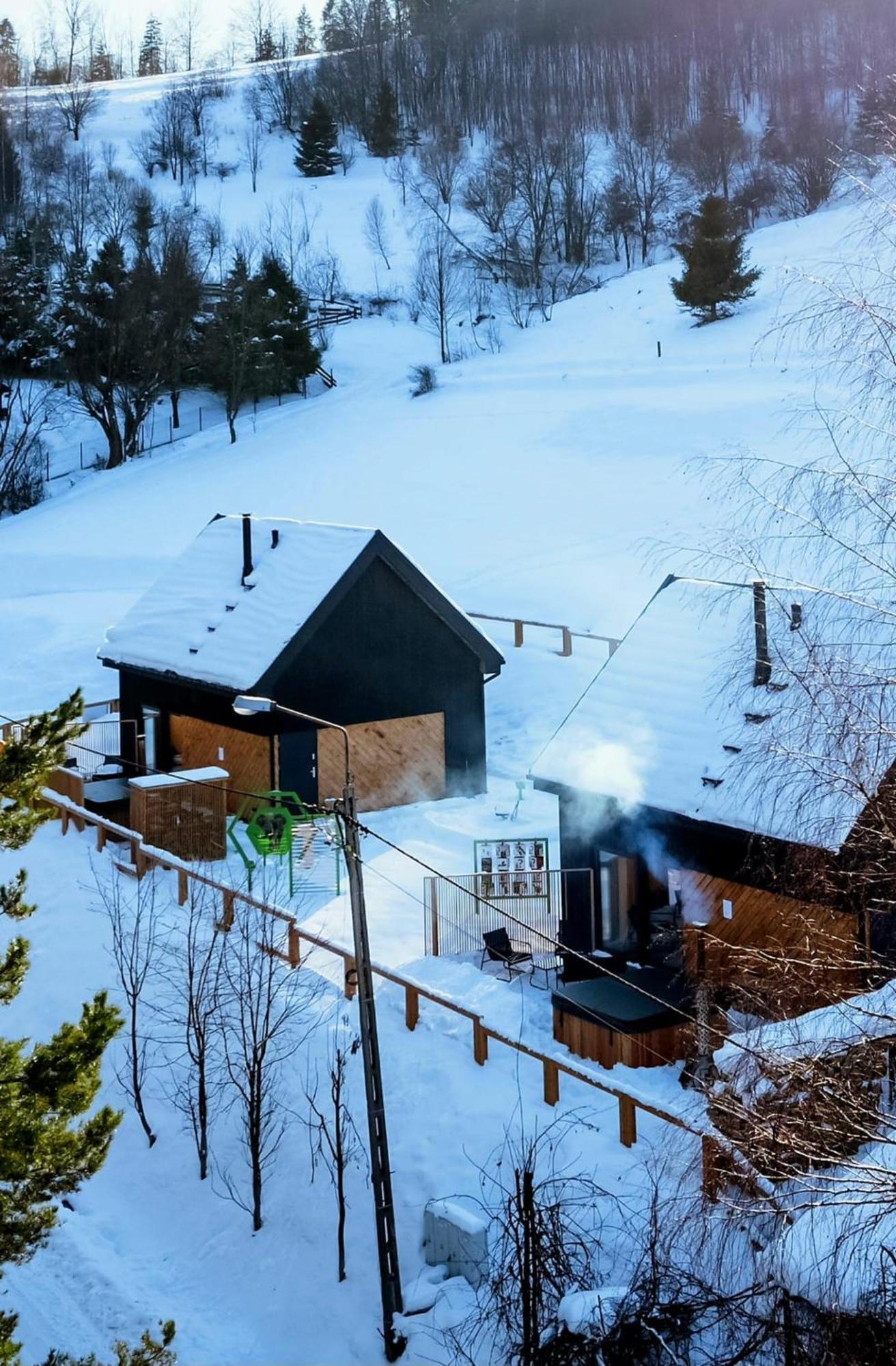 Projekt Swit - Domki Z Prywatna Jacuzzi I Sauna Живець Екстер'єр фото